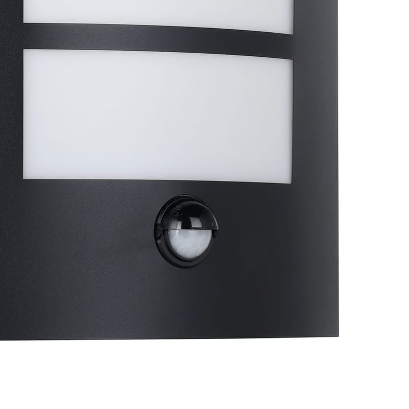 Utvendig vegglampe City med sensor - Sort - Hage - Utemiljø - Entré - Entrébelysning