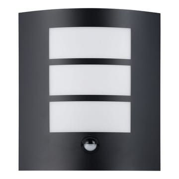 Utvendig vegglampe City med sensor - Sort - Hage - Utemiljø - Entré - Entrébelysning