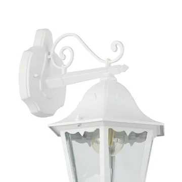 Utvendig vegglampe Navedo Nedovervendt - Hvit - Hage - Utemiljø - Entré - Entrébelysning