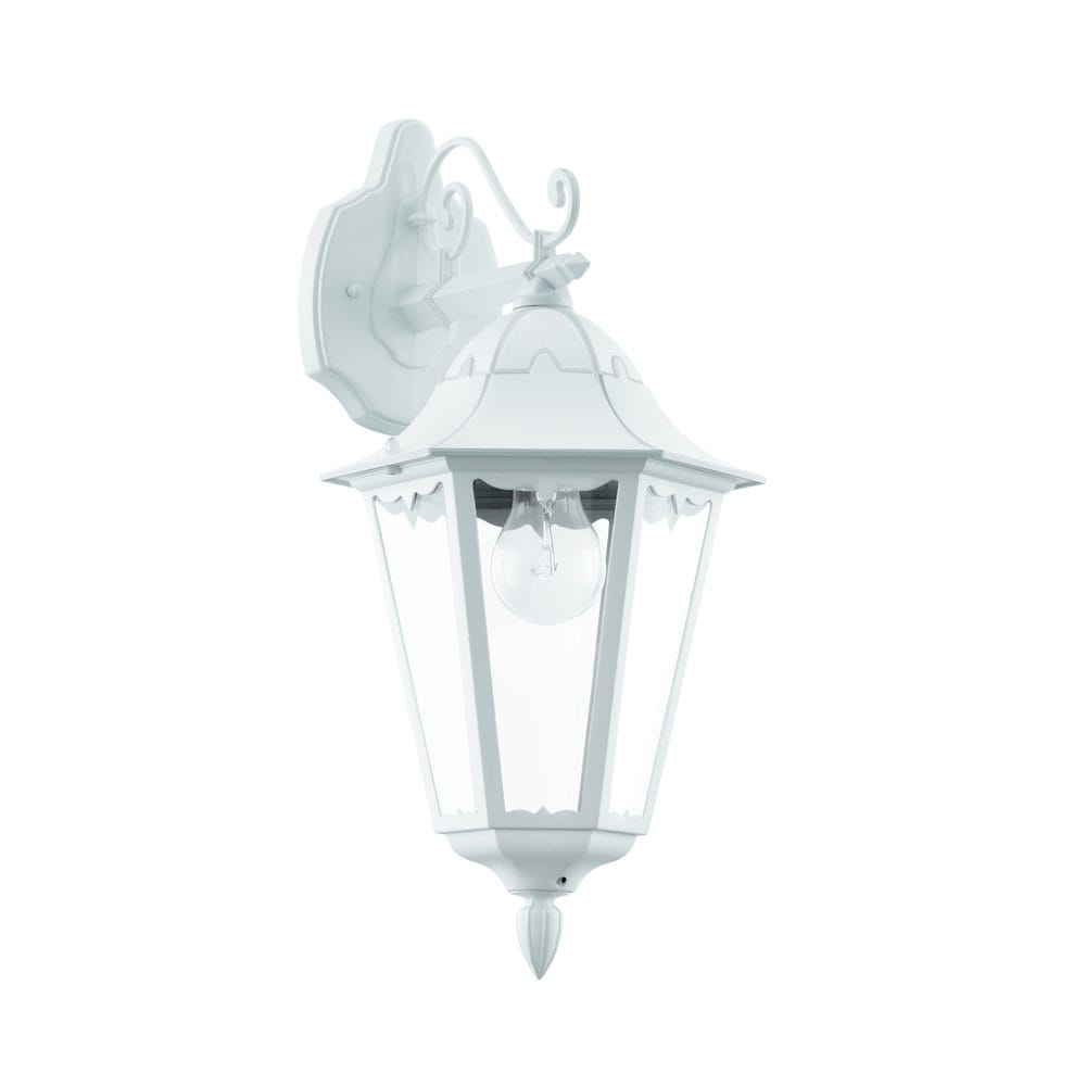 Utvendig vegglampe Navedo Nedovervendt - Hvit