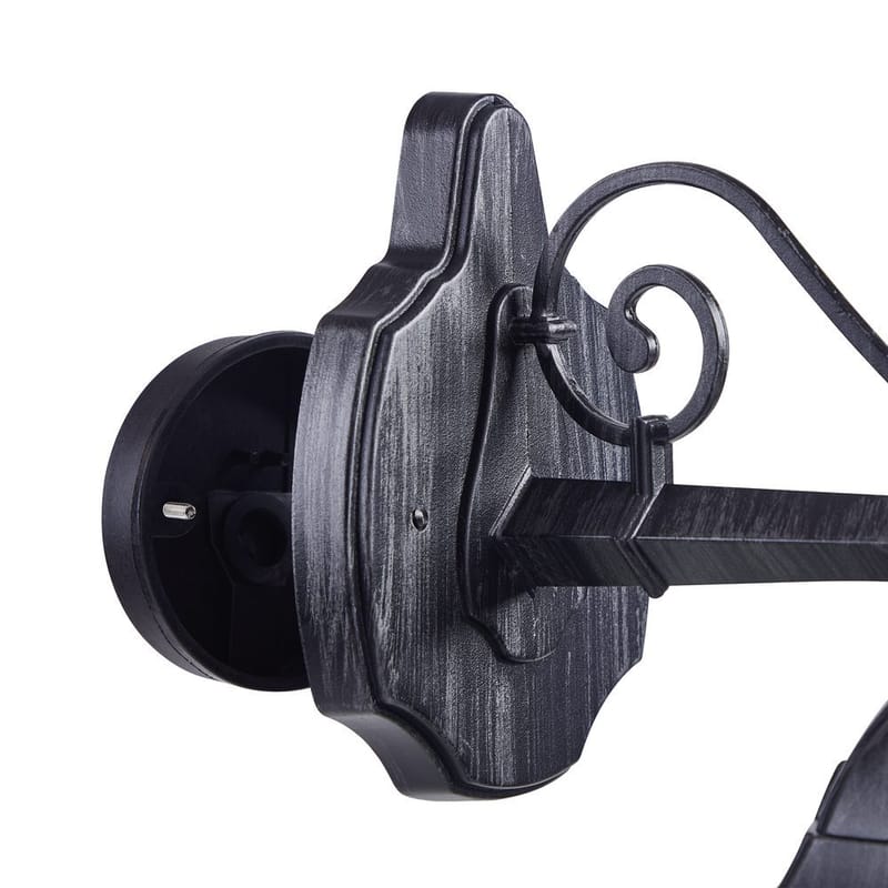 Utvendig vegglampe Navedo Nedovervendt - Svart/Sølvpatina - Hage - Utemiljø - Entré - Entrébelysning