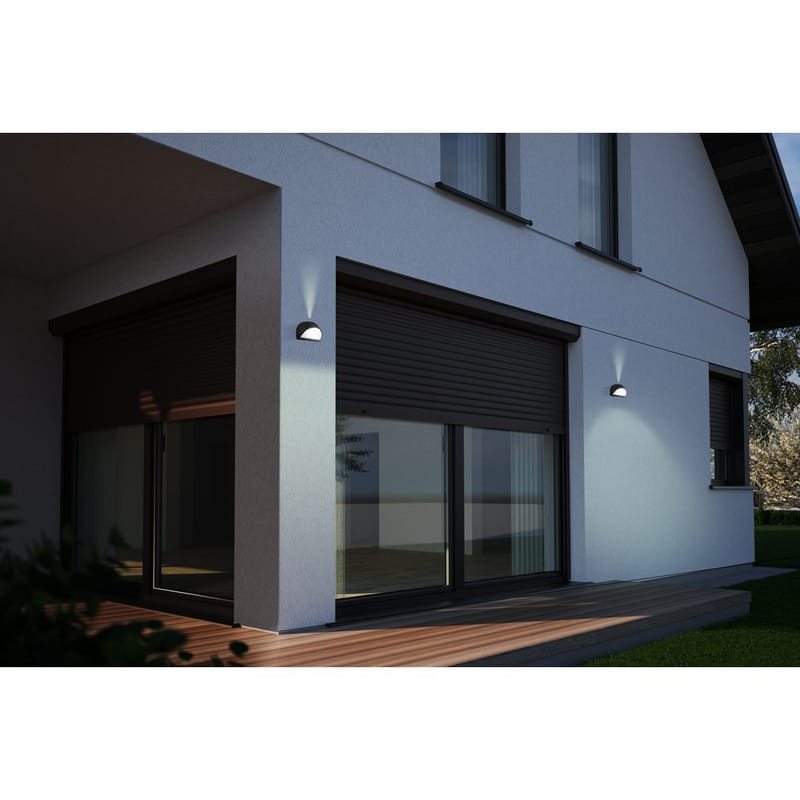 Utvendig vegglampe Onja - Svart - Hage - Utemiljø - Veranda & terrasse - Verandabelysning