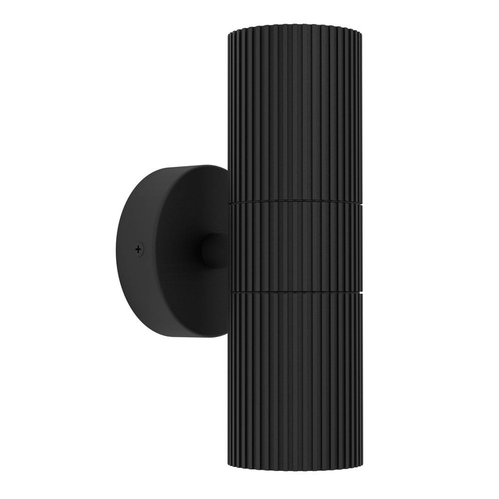 Utvendig vegglampe Tomelloso med 2 lamper - Sort