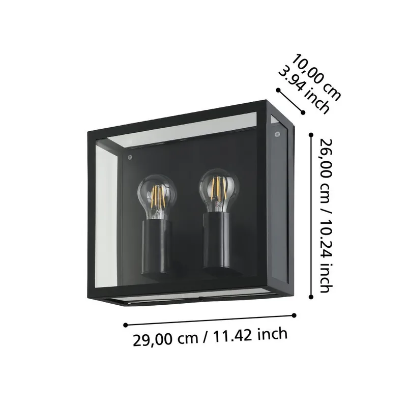 Vegglampe Alamonte - 26 cm - Hage - Utemiljø - Entré - Entrébelysning