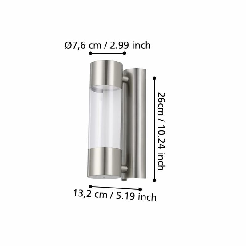 Vegglampe Robledo - 7,5 cm - Hage - Utemiljø - Entré - Entrébelysning