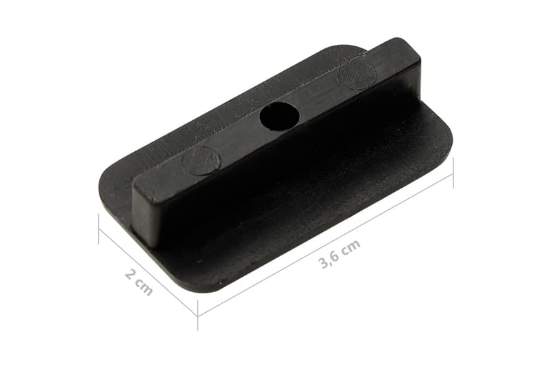 Braketter for gulvbord med skruer 200 stk rustfritt stål 304 - Svart - Hage - Utemiljø - Veranda & terrasse - Verandagulv & terrassebord