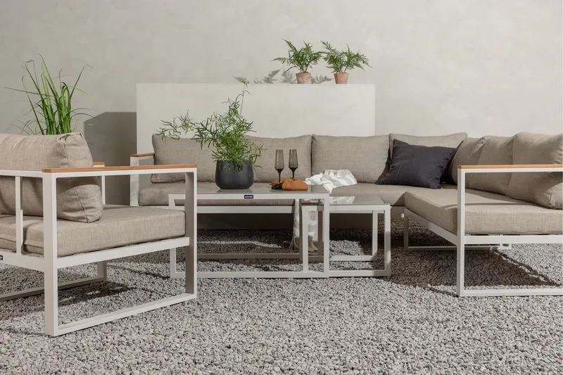 Aspvik Loungegruppe - Beige/Grå - Hage - Utemiljø - Veranda & terrasse - Verandam øbler