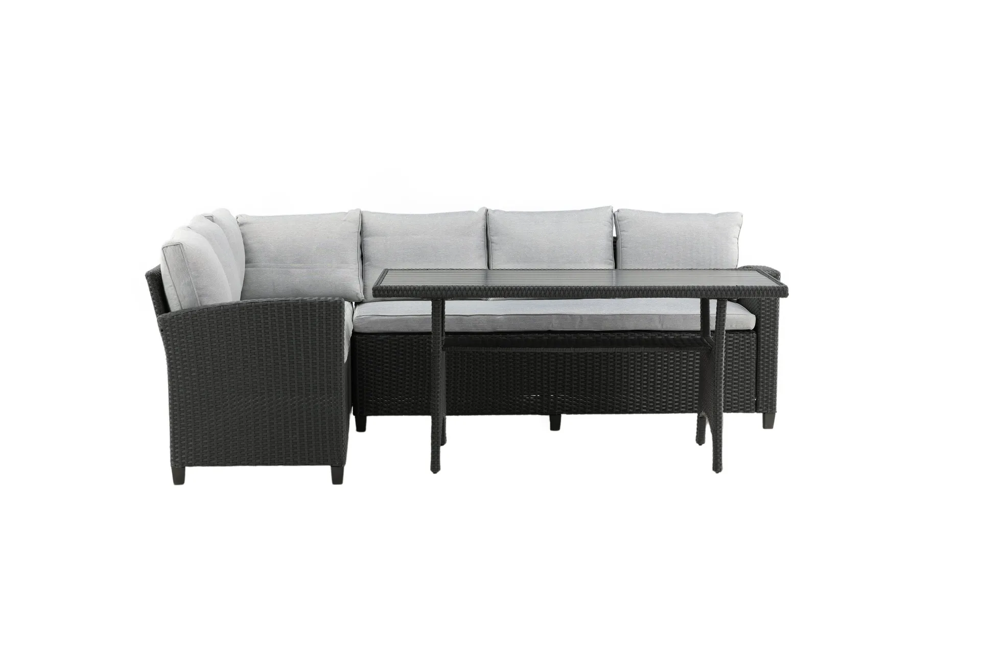 Bentwood Loungegruppe 5-seter - Svart/Grå