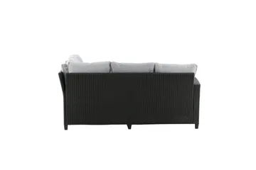 Bentwood Loungegruppe 5-seter - Svart/Grå - Hagemøbler - Loungemøbler - Sofagruppe utendørs