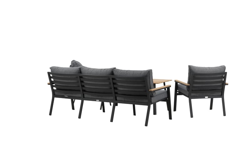 Brasilia Loungegruppe Svart - Venture Home - Hage - Utemiljø - Veranda & terrasse - Verandamøbler