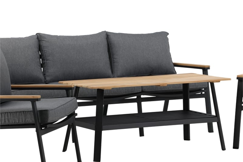 Brasilia Loungegruppe Svart - Venture Home - Hage - Utemiljø - Veranda & terrasse - Verandamøbler