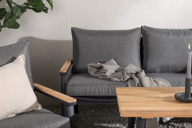 Brasilia Loungegruppe Svart - Venture Home - Hage - Utemiljø - Veranda & terrasse - Verandamøbler