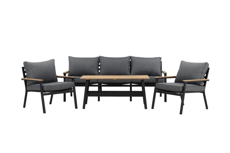 Brasilia Loungegruppe Svart - Venture Home - Hage - Utemiljø - Veranda & terrasse - Verandamøbler