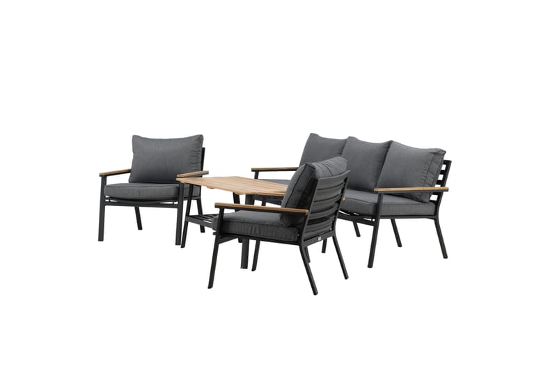 Brasilia Loungegruppe Svart - Venture Home - Hage - Utemiljø - Veranda & terrasse - Verandamøbler