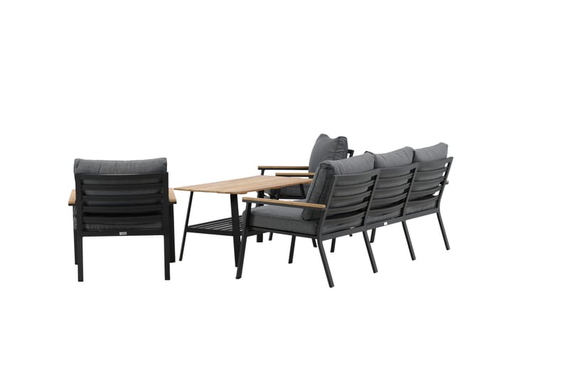 Brasilia Loungegruppe Svart - Venture Home - Hage - Utemiljø - Veranda & terrasse - Verandamøbler