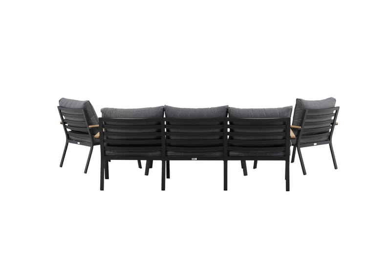 Brasilia Loungegruppe Svart - Venture Home - Hage - Utemiljø - Veranda & terrasse - Verandamøbler
