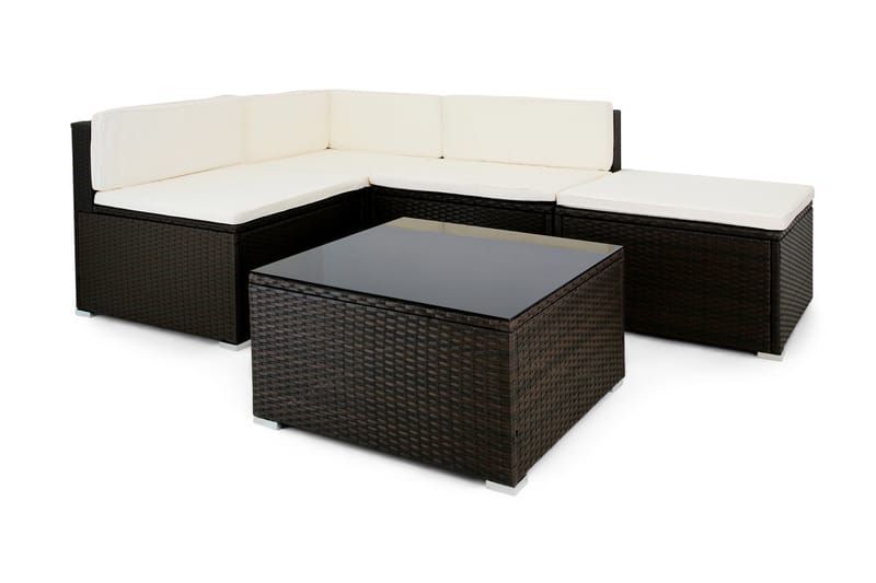 Fröland 5-seters Loungegruppe - Brun - Hage - Utemiljø - Veranda & terrasse - Verandamøbler