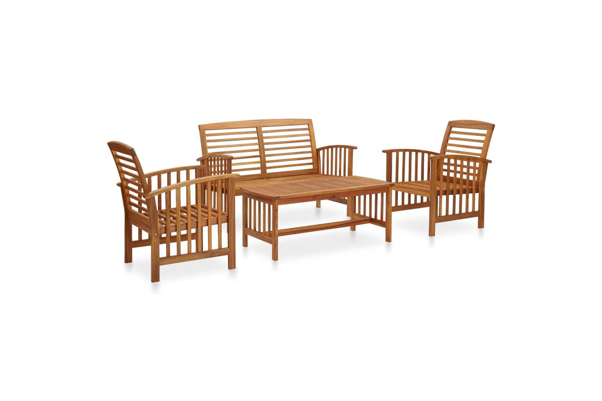 Hagesofagruppe 4 deler heltre akasie - Brun - Hage - Utemiljø - Veranda & terrasse - Verandamøbler