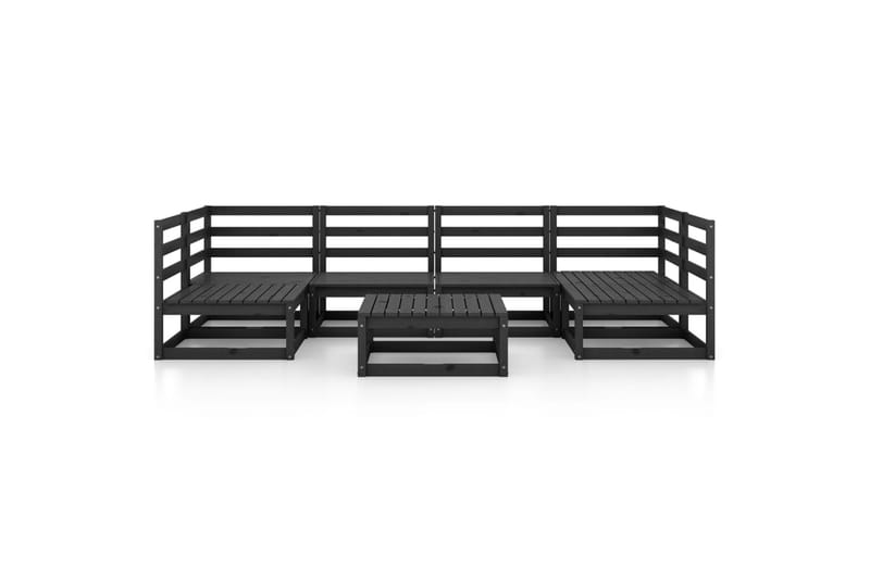 Hagesofagruppe 7 deler heltre furu - Svart - Hage - Utemiljø - Veranda & terrasse - Verandamøbler