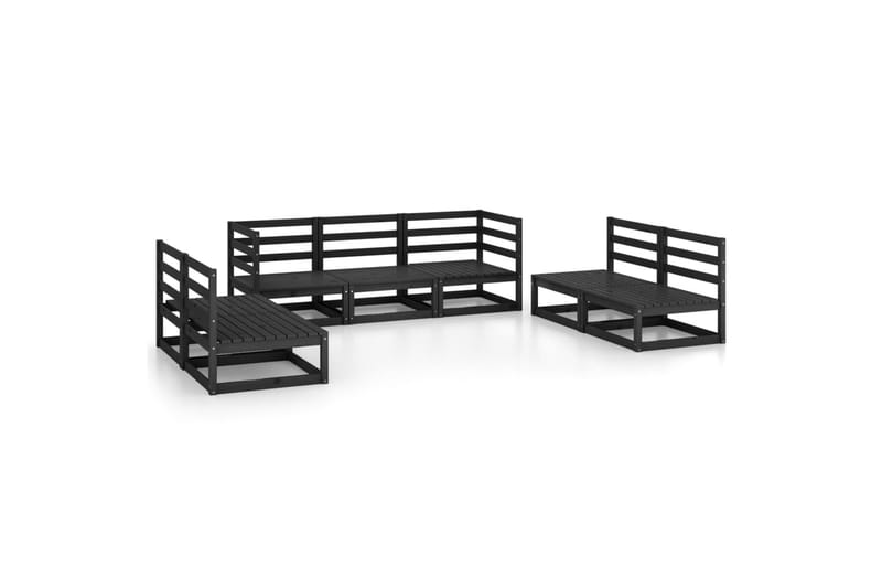 Hagesofagruppe 7 deler svart heltre furu - Svart - Hage - Utemiljø - Veranda & terrasse - Verandamøbler