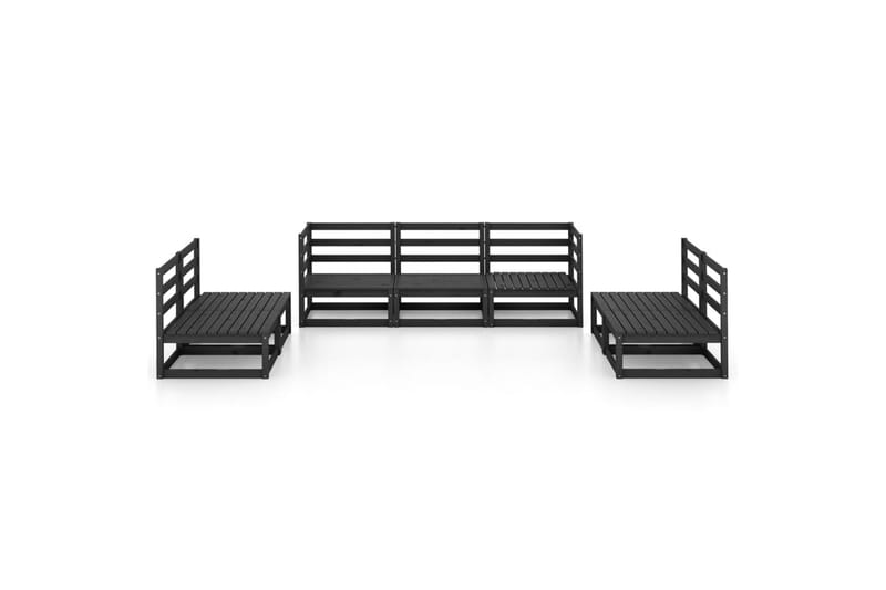 Hagesofagruppe 7 deler svart heltre furu - Svart - Hage - Utemiljø - Veranda & terrasse - Verandamøbler