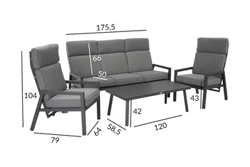 Loungegruppe CASPER - Hagemøbler - Loungemøbler - Sofagruppe utendørs