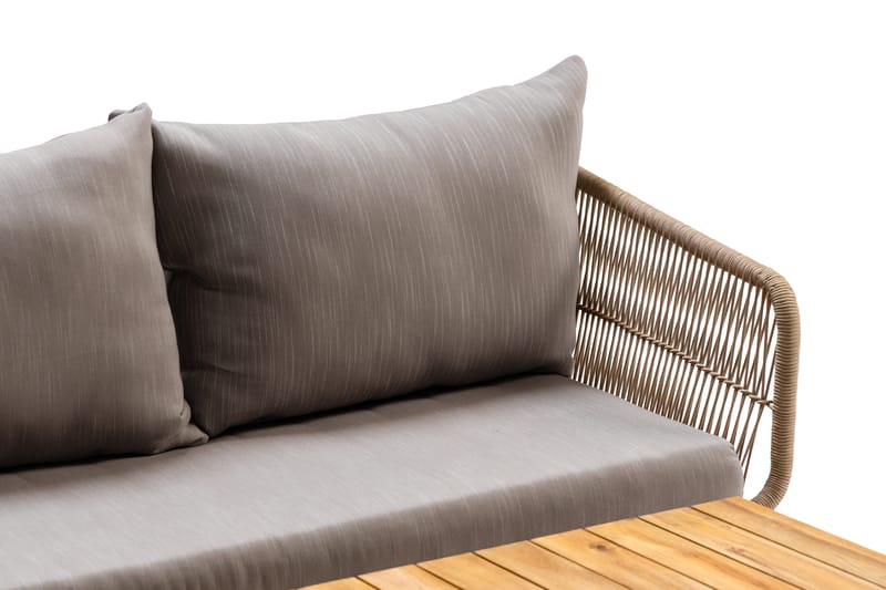 Morocco Loungegruppe - Akasie/Brun/Beige - Hage - Utemiljø - Veranda & terrasse - Verandamøbler