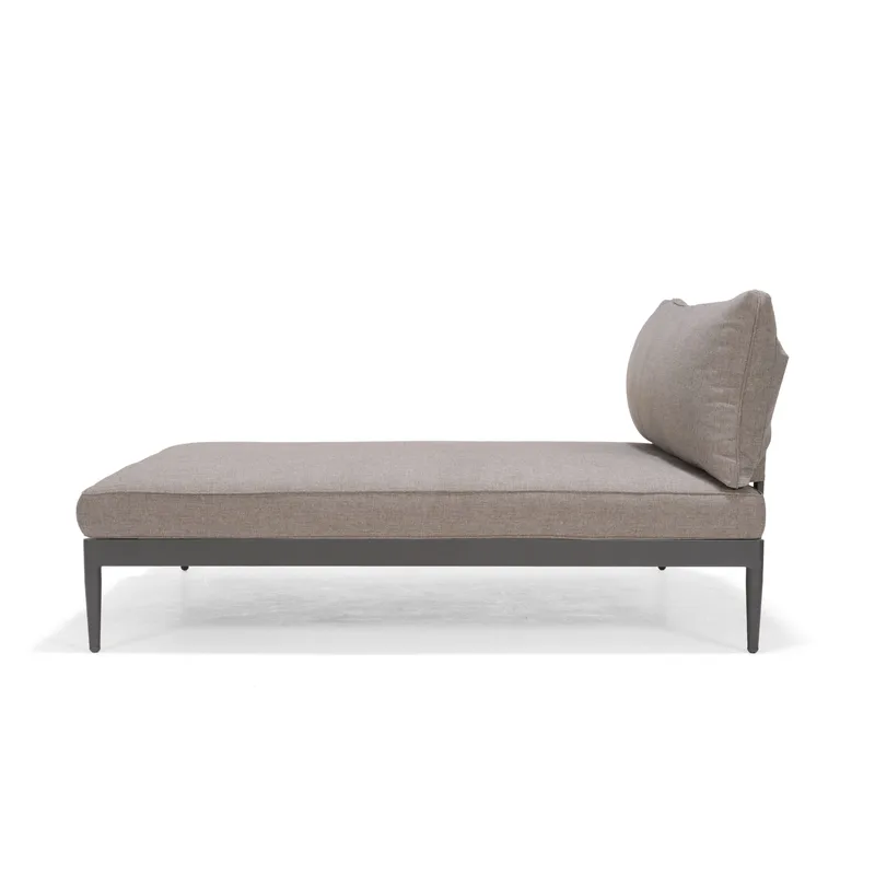 TOPAZ Sett Dagbedd + 2-seter sofa + sofabord 73 cm - Magnesiumgrå - Hage - Utemiljø - Veranda & terrasse - Verandamøbler