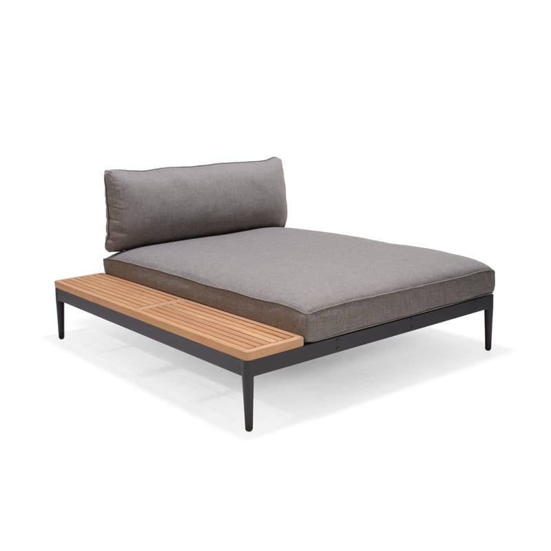 TOPAZ Sett Dagbedd + 2-seter sofa + sofabord 73 cm - Magnesiumgrå - Hage - Utemiljø - Veranda & terrasse - Verandamøbler