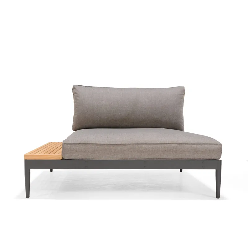 TOPAZ Sett Dagbedd + 2-seter sofa + sofabord 73 cm - Magnesiumgrå - Hage - Utemiljø - Veranda & terrasse - Verandamøbler