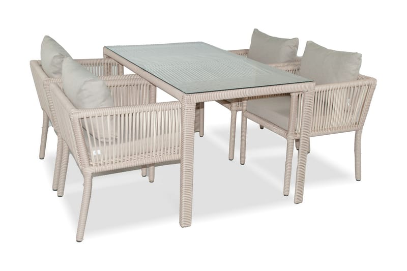 Veradia Sofagruppe - Lyse brun - Verandamøbler - Sofagruppe utendørs - Loungesett