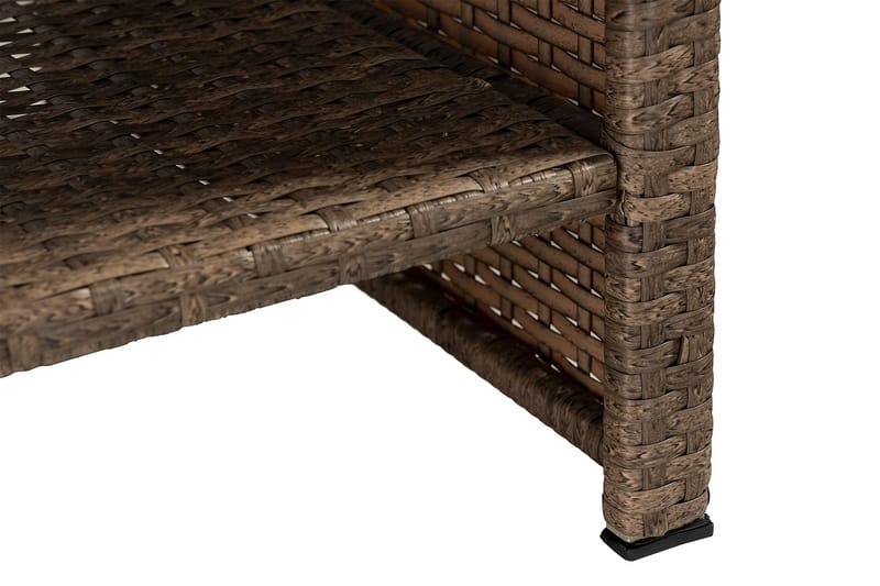 Wisconsin Premium Loungegruppe 7-seters - Glass/Kunstrotting/Sand/Svart - Hage - Utemiljø - Veranda & terrasse - Verandamøbler