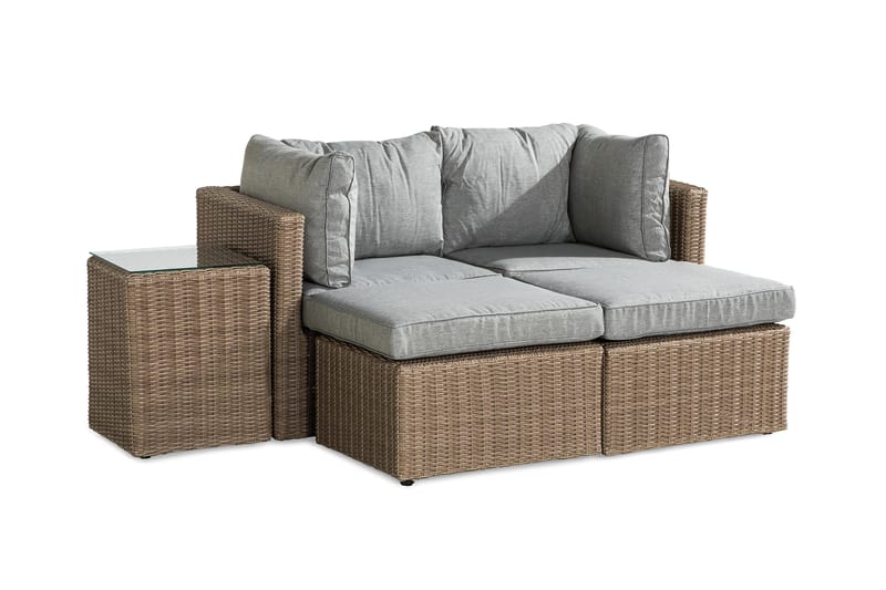Zambia Sofagruppe - Beige/Grå - Hage - Utemiljø - Veranda & terrasse - Verandamøbler