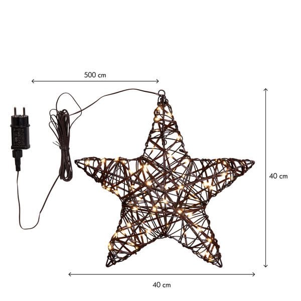 Vicke Star utendørs dekorasjonsbelysning 40 cm - brun - Hage - Utemiljø - Veranda & terrasse - Verandabelysning