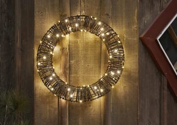 Vicke Wreath utendørs dekorasjonsbelysning 40 cm - brun - Hage - Utemiljø - Veranda & terrasse - Verandabelysning