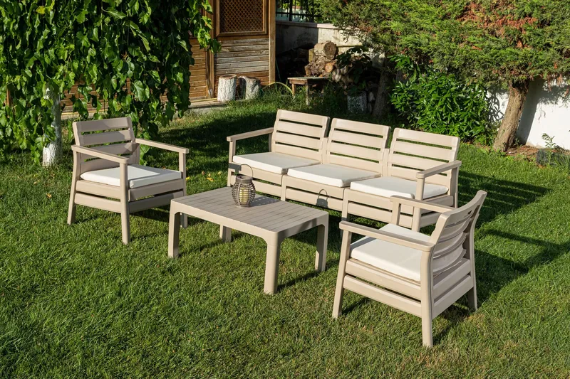 Vomira Loungegruppe utendørs, Desert Beige