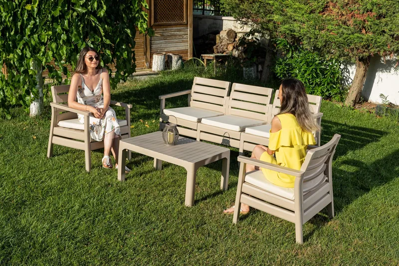 Vomira Loungegruppe utendørs - Desert Beige - Hage - Utemiljø - Veranda & terrasse - Verandamøbler