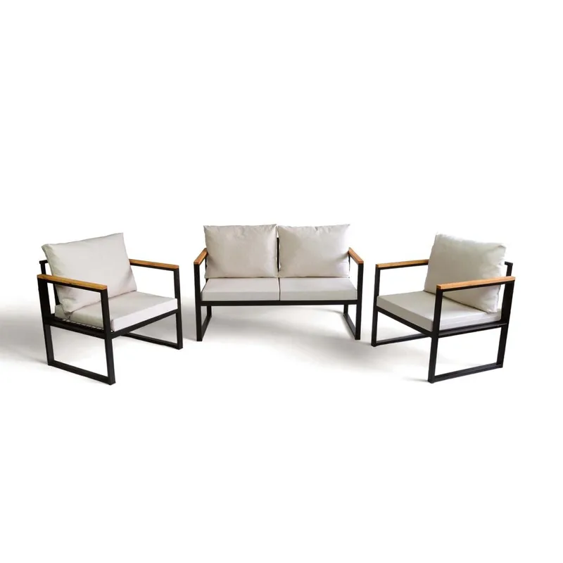 Zevric 4-seters Sofagruppe Utendørs, Beige