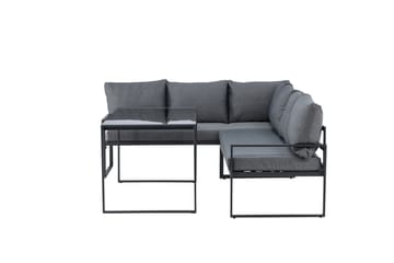 Zingaro Sofagruppe Utendørs 4-seter - Svart/Grå - Hagemøbler - Loungemøbler - Sofagruppe utendørs