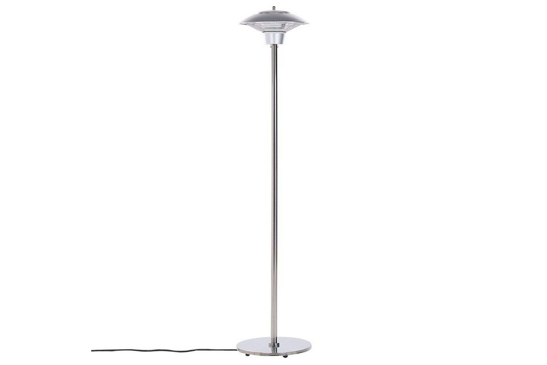 Stående terrassevarmer infrarød sølv 1500 W terrasse hage