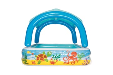 Bestway Barnebasseng med baldakin blå 140x140x114 cm - Blå - Hage - Utendørsbad - Basseng - Barnebasseng & babybasseng