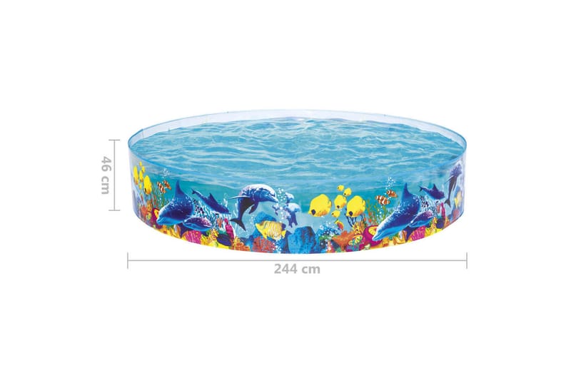 Bestway Basseng Fill 'N Fun Odyssey 244x46 cm - Flerfarget - Barnebasseng & babybasseng