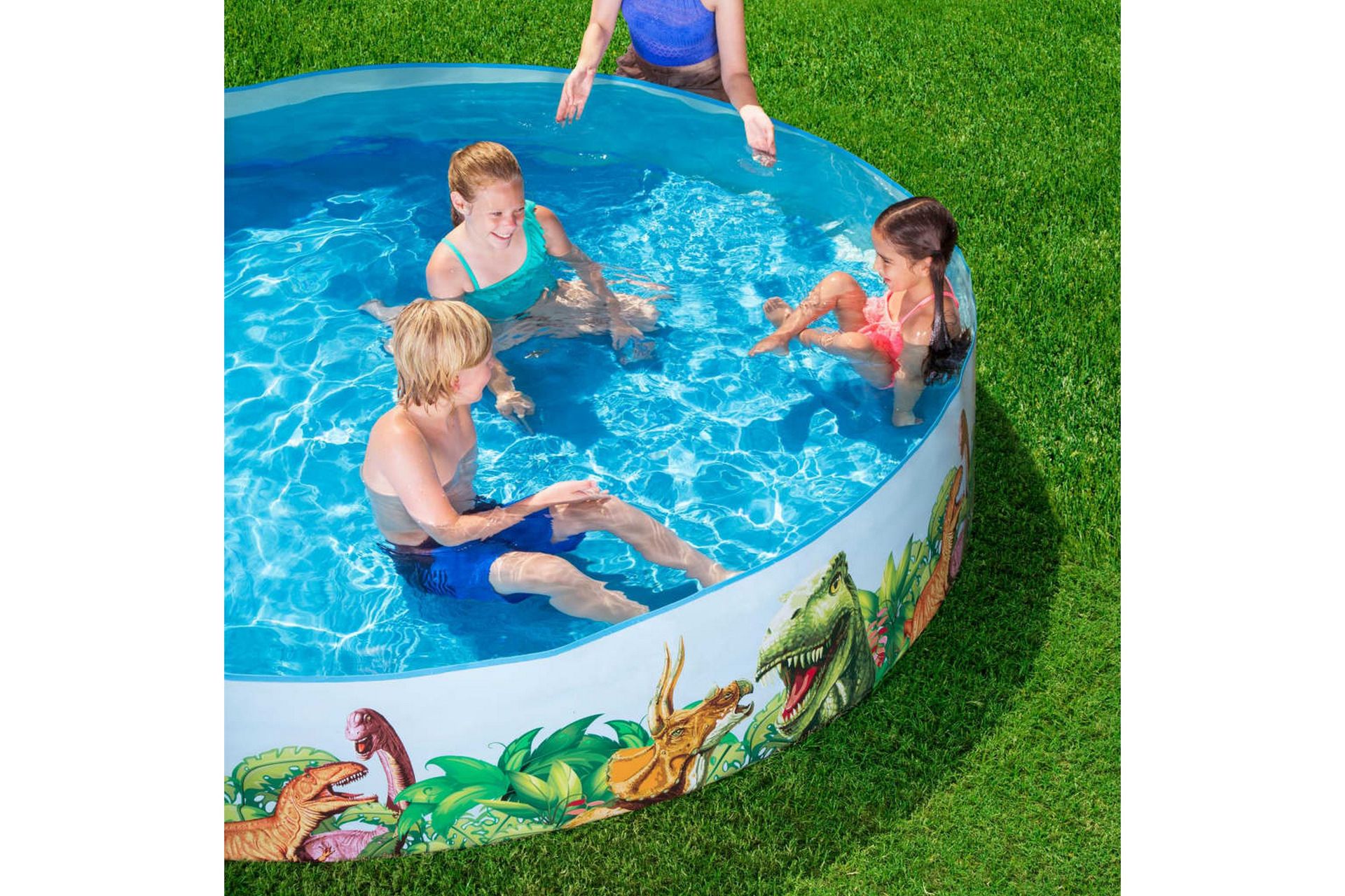 Bestway Svømmebasseng Dinosaur Fill'N Fun - Flerfarget - Hage - Utendørsbad - Basseng - Barnebasseng & babybasseng