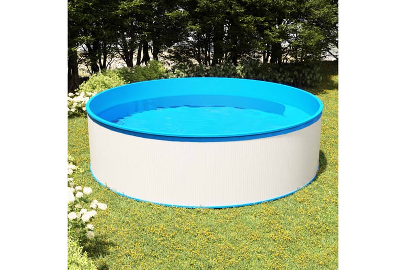 Plaskebasseng 350x90 cm hvit - Hage - Utendørsbad - Basseng - Barnebasseng & babybasseng