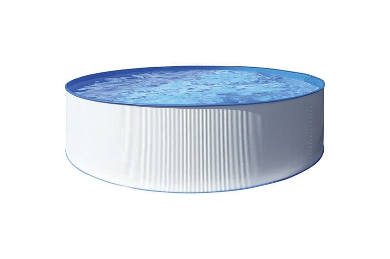 Basseng Stål Swim & Fun Kreta Rund XL Ø360 x 120 cm - Ø360 x 120 cm - Hage - Utendørsbad - Basseng - Frittstående basseng