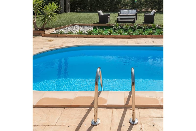 Bassengpakke Nedgravd Gre Inground Oval 700 x 320 x 150 cm - 700 x 320 x 150 cm - Hage - Utendørsbad - Basseng - Nedgravd basseng