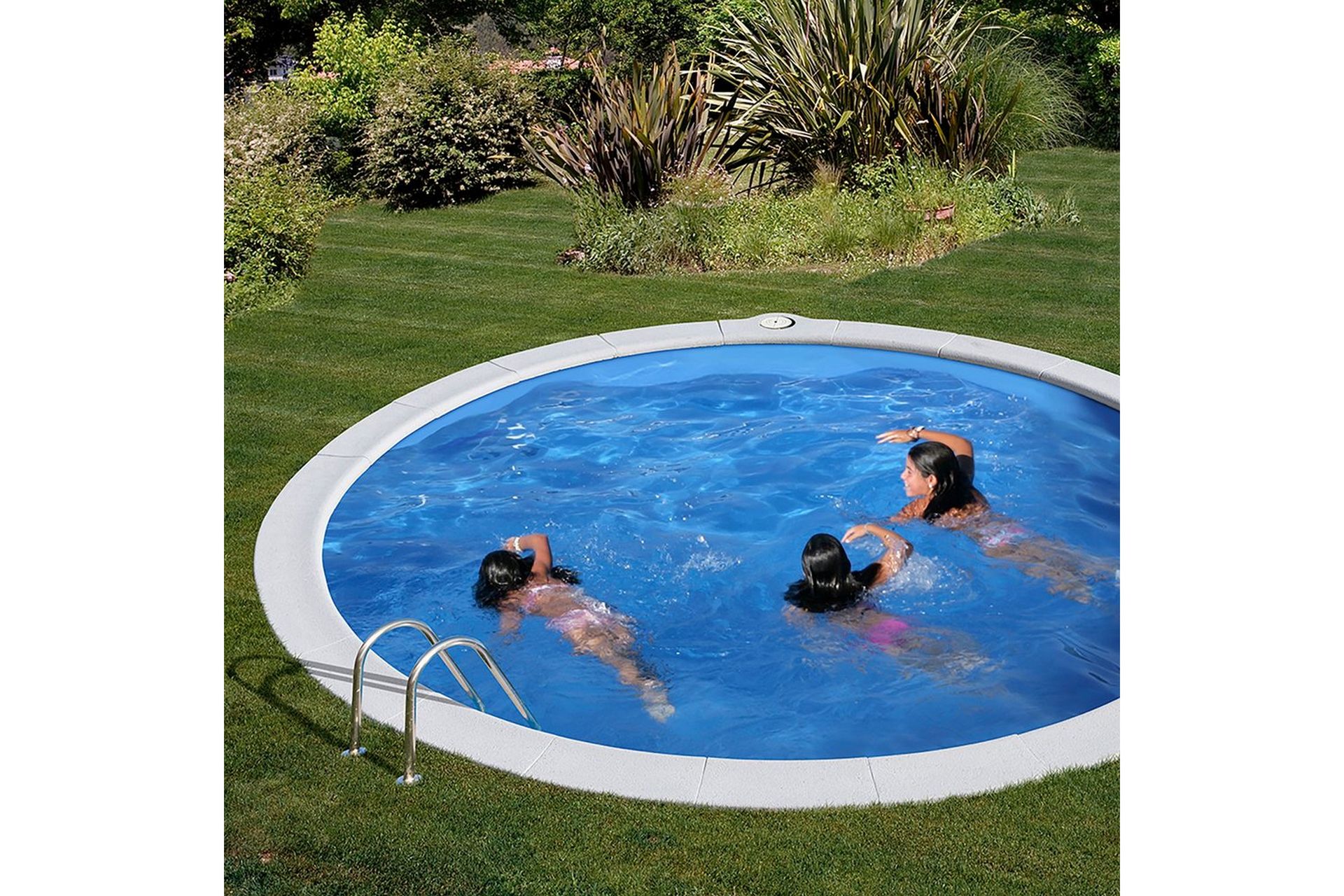 Bassengpakke Nedgravd Gre Nedgravd Rund Ø420 x 150 cm - Ø420 x 150 cm - Hage - Utendørsbad - Basseng - Nedgravd basseng