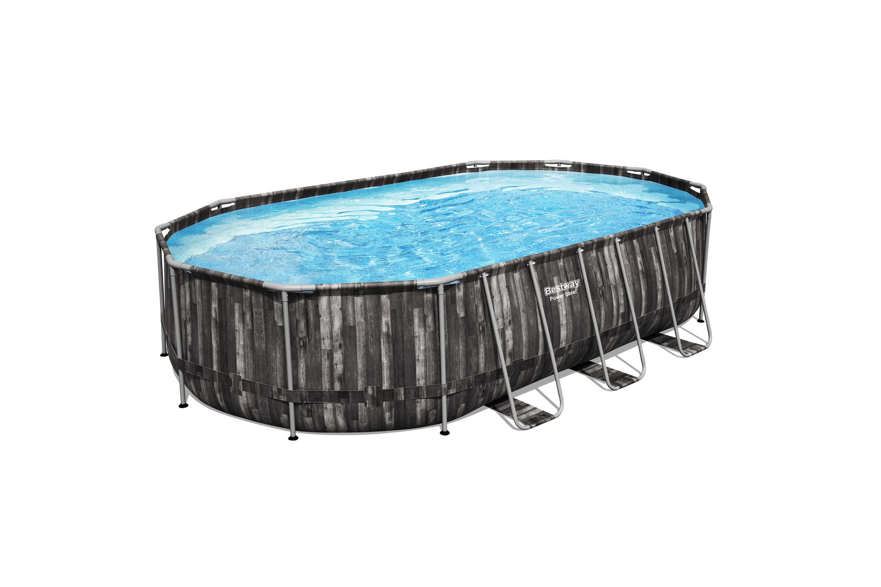 Basseng over bakken Bestway Power Steel Oval - 6,10 x 3,66 m (5611R)