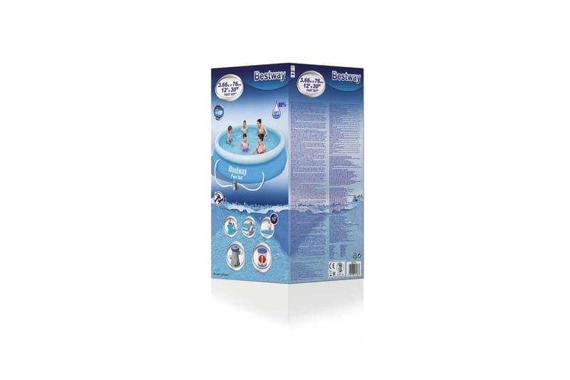 Bestway Bassengsett Fast Set 366x76 cm - Blå - Hage - Utendørsbad - Basseng - Frittstående basseng