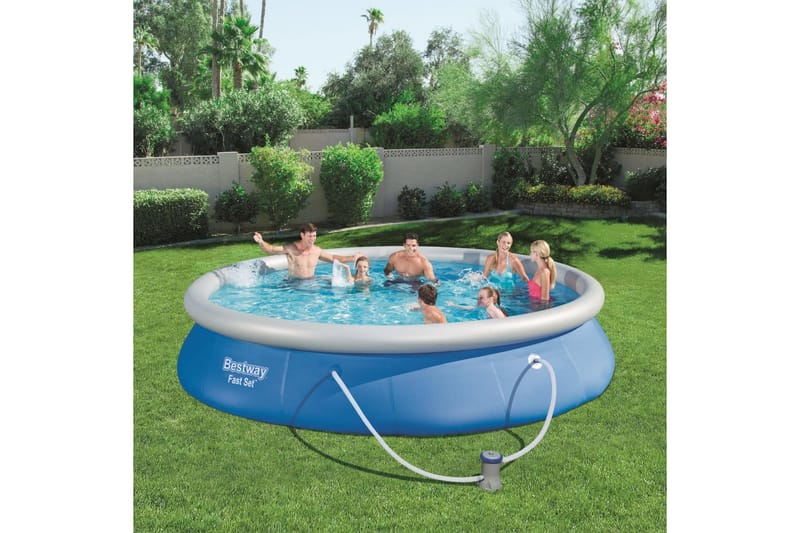 Bestway Bassengsett Fast Set 457x84 cm - Blå - Hage - Utendørsbad - Basseng - Frittstående basseng